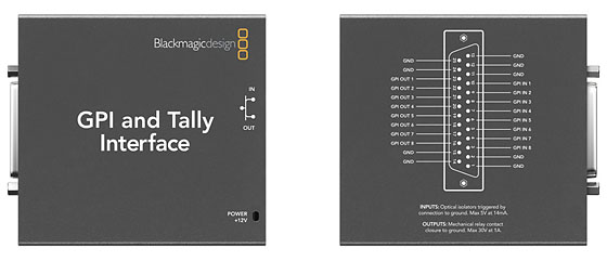 Blackmagic Design ATEM GPI & Tally Interface
