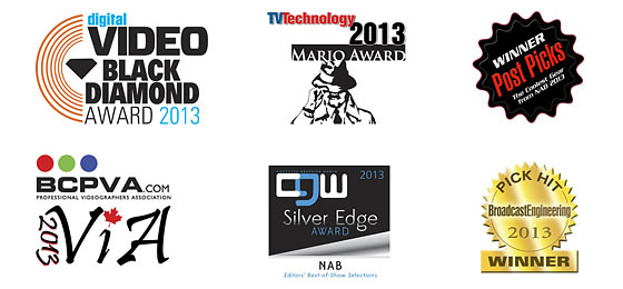 Blackmagic Pocket Cinema Camera 2013 Awards