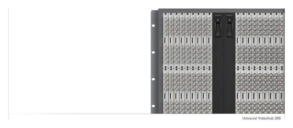 Blackmagic Universal Videohub 288 – Empiece en pequeño y amplíe