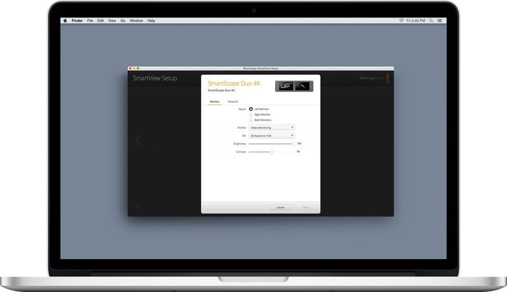 SmartScope Duo 4K – Configuración desde un solo ordenador