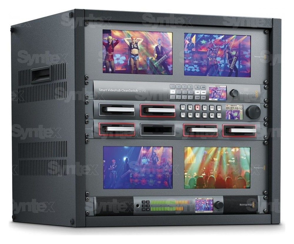 Blackmagic Smart Videohub CleanSwitch 12x12 – Para cualquier rack