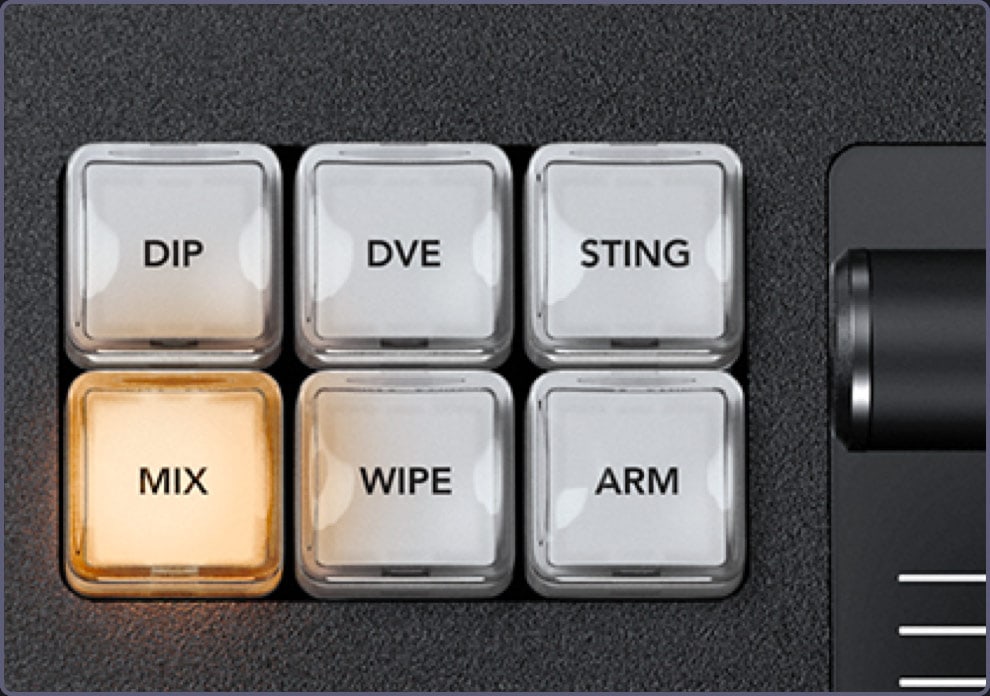 ATEM 1 M/E Advanced Panel 10 – Transiciones con un solo botón