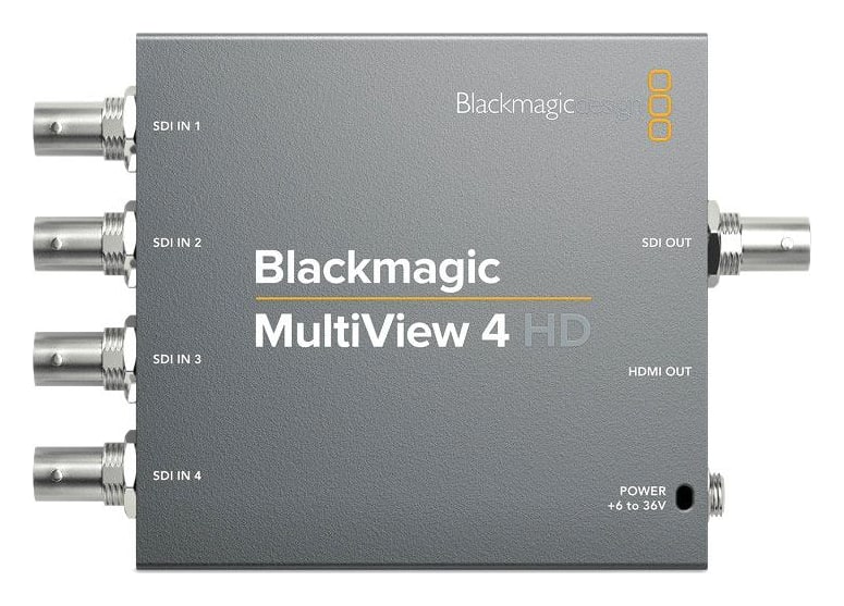 Blackmagic MultiView 4 HD – Una caja pequeña para sala de control y exteriores