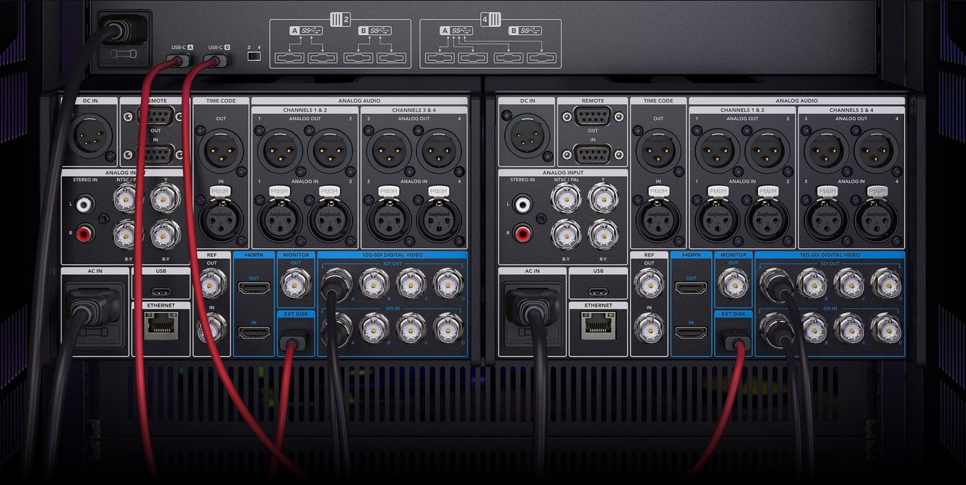 HyperDeck Extreme 8K HDR – Cuatro cámaras en una unidad