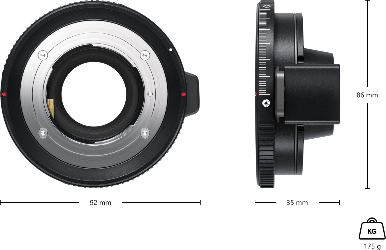 Blackmagic Design URSA Mini Pro F Mount – Dimensiones y peso